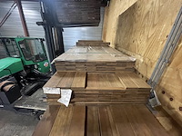 Ca. 135x guyana ipé planken geschaafd, 21x120mm, lengte 37/275cm, 53/305cm, 45/335cm