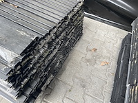 Ca. 135x vuren design profiel zwart gecoat, 22x142mm, lengte 360cm - afbeelding 3 van  3