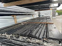 Ca. 135x vuren design profiel zwart gecoat, 22x142mm, lengte 360cm - afbeelding 1 van  3