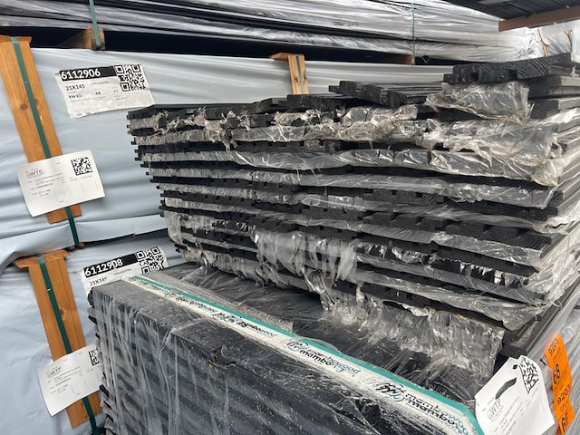 Ca. 135x vuren design profiel zwart gecoat, 22x142mm, lengte 360cm - afbeelding 3 van  3