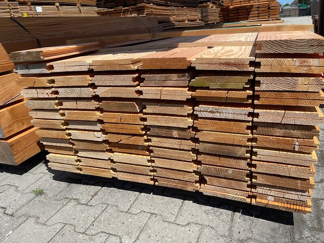 Ca. 136x douglas wisselsponning, 18x190mm, lengte 400cm - afbeelding 3 van  3