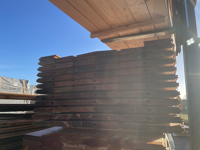 Ca. 136x douglas wisselsponning/halfhoutsrabat, 18x190mm, lengte 500cm - afbeelding 3 van  3