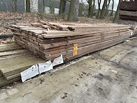 Ca. 137x angelim pedra beschoeiingsplanken, 20x100mm, lengte 27/350cm, 110/400cm - afbeelding 2 van  3