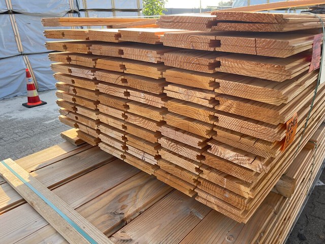 Ca. 138x douglas wisselsponning, 18x190mm, lengte 400cm - afbeelding 3 van  3