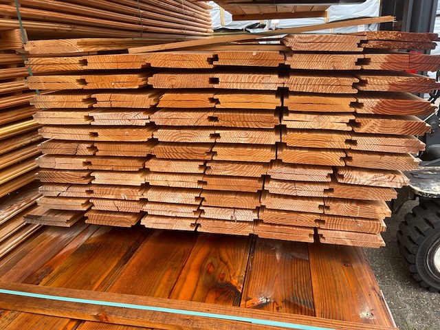 Ca. 138x douglas wisselsponning/halfhoutsrabat, 18x190mm, lengte 400cm - afbeelding 3 van  3
