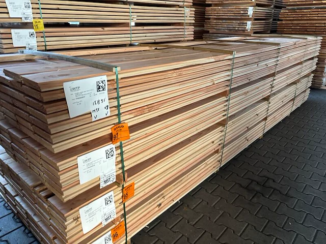 Ca. 138x douglas zweeds rabat, 21x190mm, lengte 500cm - afbeelding 4 van  4