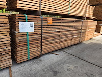 Ca. 138x guyana teak beschoeiingsplanken, 20x150mm, lengte 120/300cm, 18/400cm - afbeelding 4 van  4