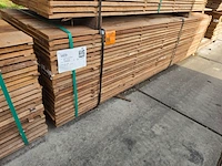 Ca. 138x guyana teak beschoeiingsplanken, 20x150mm, lengte 120/300cm, 18/400cm - afbeelding 4 van  4