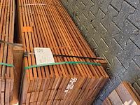Ca. 138x guyana teak beschoeiingsplanken, 20x150mm, lengte 15/450cm, 25/500cm, 98/550cm - afbeelding 4 van  4