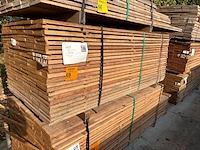 Ca. 138x guyana teak beschoeiingsplanken, 20x150mm, lengte 200cm - afbeelding 4 van  4