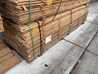 Ca. 138x guyana teak beschoeiingsplanken, 20x150mm, lengte 300cm - afbeelding 4 van  4