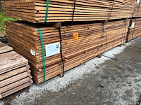 Ca. 138x guyana teak beschoeiingsplanken, 20x150mm, lengte 300cm - afbeelding 4 van  4
