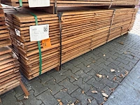 Ca. 138x guyana teak beschoeiingsplanken, 20x150mm, lengte 350cm - afbeelding 4 van  4