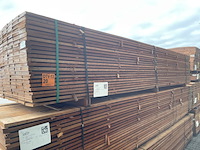 Ca. 138x guyana teak beschoeiingsplanken, 20x150mm, lengte 400cm - afbeelding 4 van  4