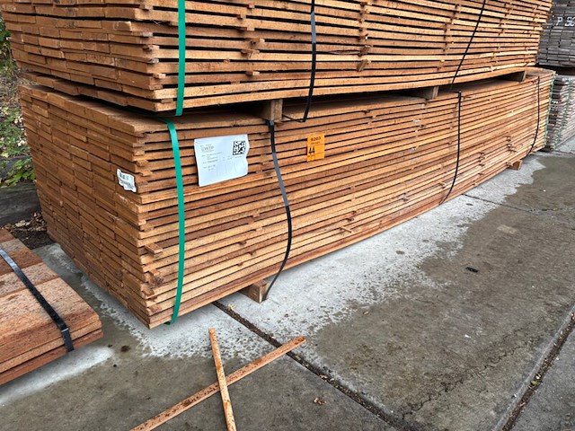 Ca. 138x guyana teak beschoeiingsplanken, 20x150mm, lengte 400cm - afbeelding 4 van  4