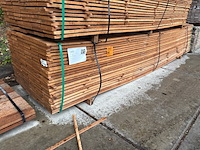 Ca. 138x guyana teak beschoeiingsplanken, 20x150mm, lengte 400cm - afbeelding 4 van  4