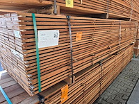 Ca. 138x guyana teak beschoeiingsplanken, 20x150mm, lengte 400cm - afbeelding 4 van  4