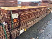 Ca. 138x guyana teak beschoeiingsplanken, 20x150mm, lengte 500cm - afbeelding 4 van  4