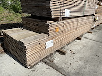 Ca. 138x guyana teak beschoeiingsplanken, 20x150mm, lengte 52/300cm, 86/350cm - afbeelding 4 van  4