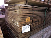 Ca. 138x guyana teak beschoeiingsplanken , 22x150mm, lengte 200cm - afbeelding 4 van  4