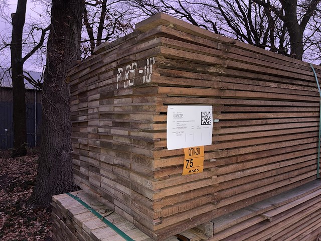 Ca. 138x guyana teak beschoeiingsplanken , 22x150mm, lengte 250cm - afbeelding 4 van  4