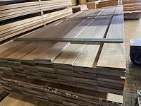 Ca. 138x guyana teak country grade planken geschaafd, 18x140mm, lengte 300cm - afbeelding 1 van  3