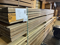 Ca. 138x guyana teak country grade planken geschaafd, 18x140mm, lengte 300cm - afbeelding 2 van  3