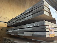 Ca. 138x guyana teak country grade planken geschaafd, 18x140mm, lengte 37/300cm, 101/400cm - afbeelding 3 van  3