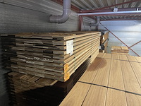 Ca. 138x guyana teak planken geschaafd, 16x140mm, lengte 300cm - afbeelding 4 van  4