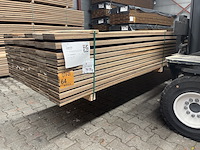 Ca. 138x guyana teak planken geschaafd , 16x140mm, lengte 400cm - afbeelding 2 van  3