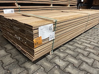 Ca. 138x guyana teak planken geschaafd , 16x140mm, lengte 400cm - afbeelding 2 van  3