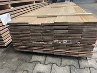 Ca. 138x guyana teak planken geschaafd , 16x140mm, lengte 400cm - afbeelding 3 van  3