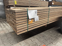 Ca. 138x guyana teak planken geschaafd , 16x140mm, lengte 450cm - afbeelding 2 van  3