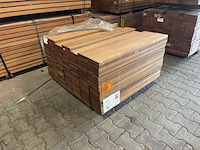 Ca. 138x guyana teak planken geschaafd, 25x145mmm, lengte 100cm - afbeelding 4 van  4