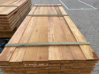 Ca. 138x pakoeli planken geschaafd, 16x140mm, lengte 300cm