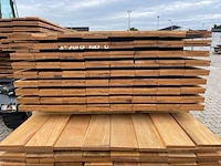 Ca. 138x pakoeli planken geschaafd, 16x140mm, lengte 300cm - afbeelding 3 van  3