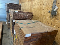 Ca. 139x guyana teak planken geschaafd, 25x145mm, lengte 100cm - afbeelding 1 van  3