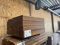 Ca. 139x guyana teak planken geschaafd, 25x145mm, lengte 100cm - afbeelding 3 van  3