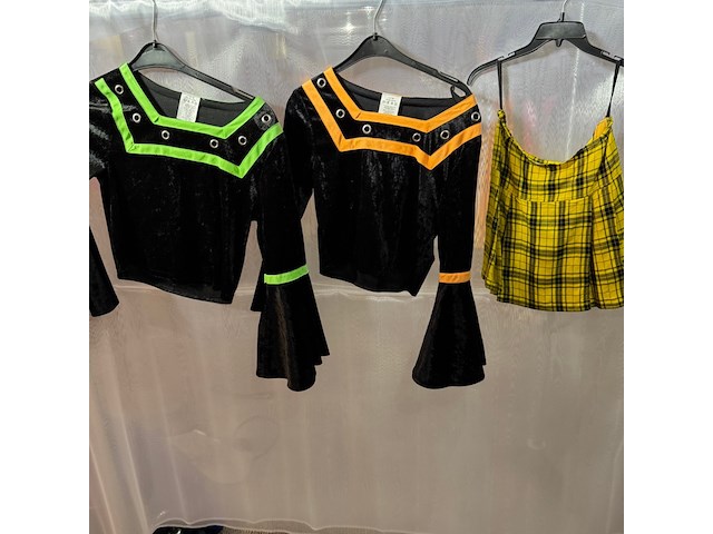 Ca. 139x meisjes neon r&r pantershirtjes - afbeelding 3 van  5