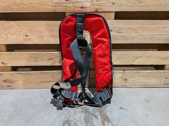 Ca. 13x automatisch reddingsvest, besto, 300n, navy, rood & geel - afbeelding 8 van  13
