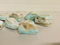 Ca. 13x blue caribbean calcite gepolijst - afbeelding 3 van  5