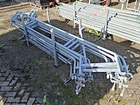 Ca. 13x bordestrap leuning, layher, allround | 257 cm, in transportbok