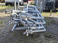 Ca. 13x bordestrap leuning, layher, allround | 257 cm, in transportbok - afbeelding 6 van  8