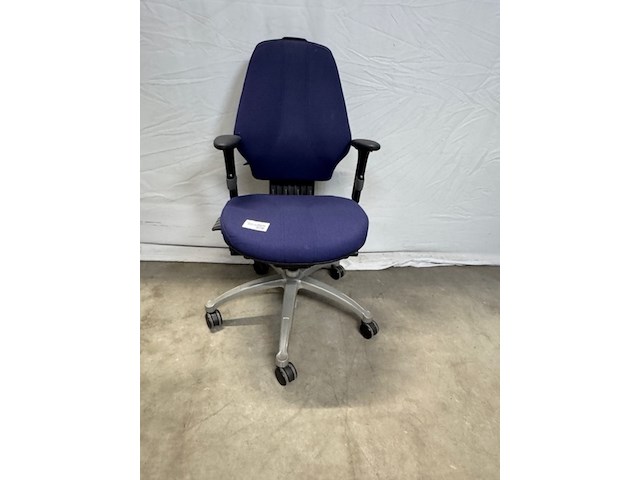 Ca. 13x bureaustoel rh, logic 300, blauw, met armleggers - afbeelding 1 van  12