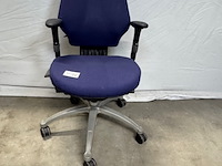 Ca. 13x bureaustoel rh, logic 300, blauw, met armleggers - afbeelding 1 van  12