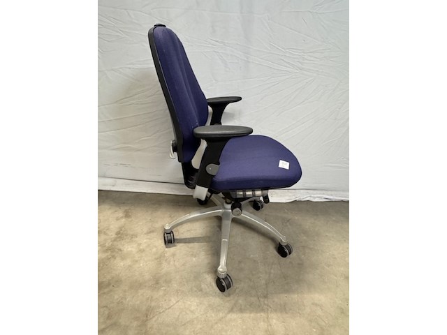 Ca. 13x bureaustoel rh, logic 300, blauw, met armleggers - afbeelding 5 van  12