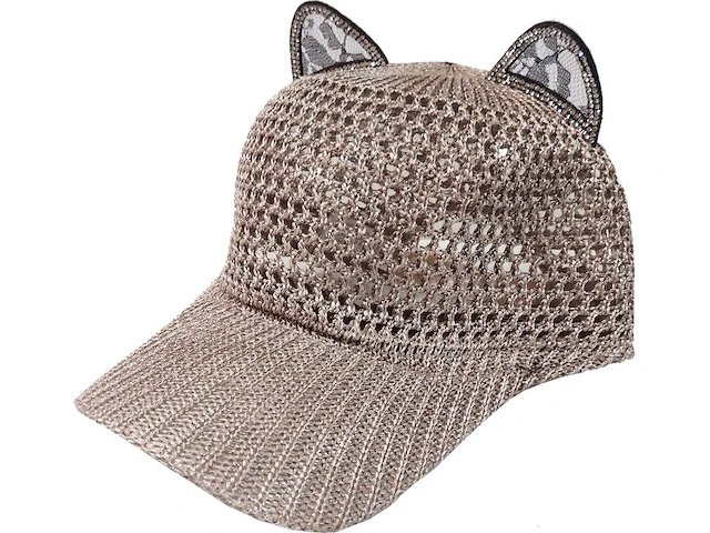 Ca. 13x cat ear baseball cap, brons, one size - afbeelding 1 van  1
