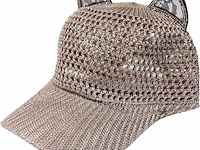 Ca. 13x cat ear baseball cap, brons, one size