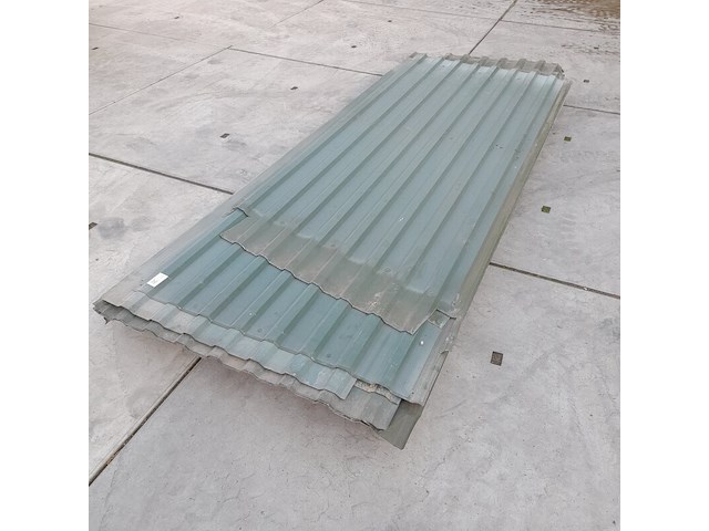 Ca. 13x damwandplaat, groen, lengte ca. 250-350 cm - afbeelding 2 van  4