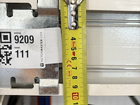 Ca. 13x demontabele kozijnen van systeemwanden / scheidingswandpanelen, intermontage, wit - afbeelding 2 van  8
